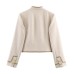 Shoulder pad knot jacket women's clothing