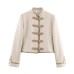 Shoulder pad knot jacket women's clothing