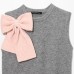 Bow tie vest style knitted sweater