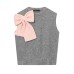 Bow tie vest style knitted sweater