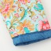 Printed denim cotton jacket with long sleeves