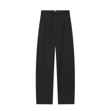 Versatile zipper high waisted pants for women's wear