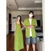 Couple Outfits Summer Chiffon Floral Dress for Women Long Dress for Vacation Travel Photography Beach Resort Dress Men's Shirt