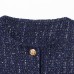 Minimally woven long sleeved jacket for women's clothing