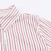 Striped loose fit poplin shirt for women
