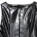 Imitation leather belt sleeveless top for women's clothing