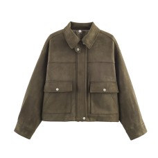 Suede textured jacket
