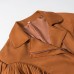 Collar tassel wide shoulder jacket