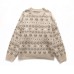 Round neck long sleeved loose sweater