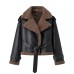 Fur one-piece coat