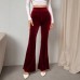 High waisted women's micro flared pants
