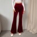 High waisted women's micro flared pants