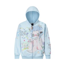 Print Hooded Zip-Up Sweatshirt Unisex Autumn Loose Casual Versatile Jacket Print Hooded Zip-Up Sweatshirt Unisex Autumn Loose Casual Versatile Jacket