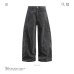 Knife-Edge Jeans Unisex Loose Fit Casual Long Pants