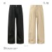 Straight Leg Cargo Jeans  Slim Fit Design Casual Long Pants
