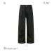 Straight Leg Cargo Jeans  Slim Fit Design Casual Long Pants