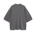 Solid color loose plain short sleeved knitted sweater