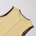 Splicing round neck sleeveless knit Splicing round neck sleeveless knit