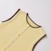 Splicing round neck sleeveless knit Splicing round neck sleeveless knit