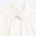 Solid color fluffy sleeve pleated shirt