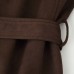 Jacket with waistband and suede effect