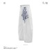 Knife-Edge Design Dirty White Denim Pants Unisex Trendy Wide-Leg Loose Clean Fit Trousers