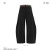 Color-blocked Tie Knife Pleat Trousers Loose Straight Leg Drapey Baggy Slimming Color-blocked Tie Knife Pleat Trousers Loose Straight Leg Drapey Baggy Slimming