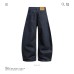 Design Denim Pants Unisex Trendy Loose Fit Vintage Relaxed Style Versatile Wide Leg Long Trousers