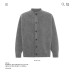Neck Button Knit Cardigan Unisex Autumn Winter Loose Lazy Style Casual Sweater Coat Neck Button Knit Cardigan Unisex Autumn Winter Loose Lazy Style Casual Sweater Coat