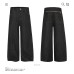 High-End Raw Black Denim Pants Unisex Straight Loose Zipper Detail Clean Fit Trousers High-End Raw Black Denim Pants Unisex Straight Loose Zipper Detail Clean Fit Trousers