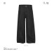 High-End Raw Black Denim Pants Unisex Straight Loose Zipper Detail Clean Fit Trousers High-End Raw Black Denim Pants Unisex Straight Loose Zipper Detail Clean Fit Trousers