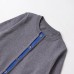 Button splicing round neck long sleeved knit