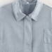 Retro style solid color lapel loose suede short jacket