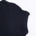 Street ribbed vest knitted sweater