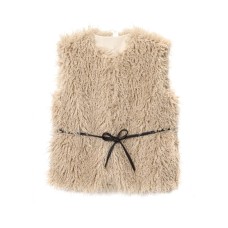 Round neck woolen vest for women in autumn