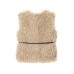 Round neck woolen vest for women in autumn