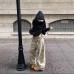 Retro Letter Print Washed Distressed High Street Flared Denim Pants Unisex Straight Leg Pants