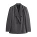 Shoulder padded double breasted suit