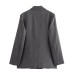 Shoulder padded double breasted suit