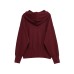 Hooded long sleeved knitted minimalist sweatshirt