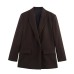 Solid color double breasted suit