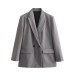 Solid color double breasted suit