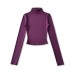 Half high neck long sleeved top T-shirt