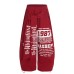 Casual Cropped Trousers for Women with Letter Print and Belt Decoration