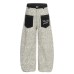 Patchwork Casual Wide Leg Pants Youth Trendy Knife Cut Casual Pants Patchwork Casual Wide Leg Pants Youth Trendy Knife Cut Casual Pants