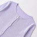 Round neck long sleeved knitted jacket