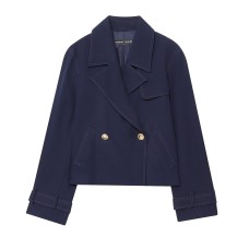 Double breasted short jacket