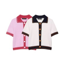 Short sleeved knitted fabric Short sleeved knitted fabric