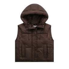 Hooded cotton vest
