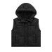 Hooded cotton vest